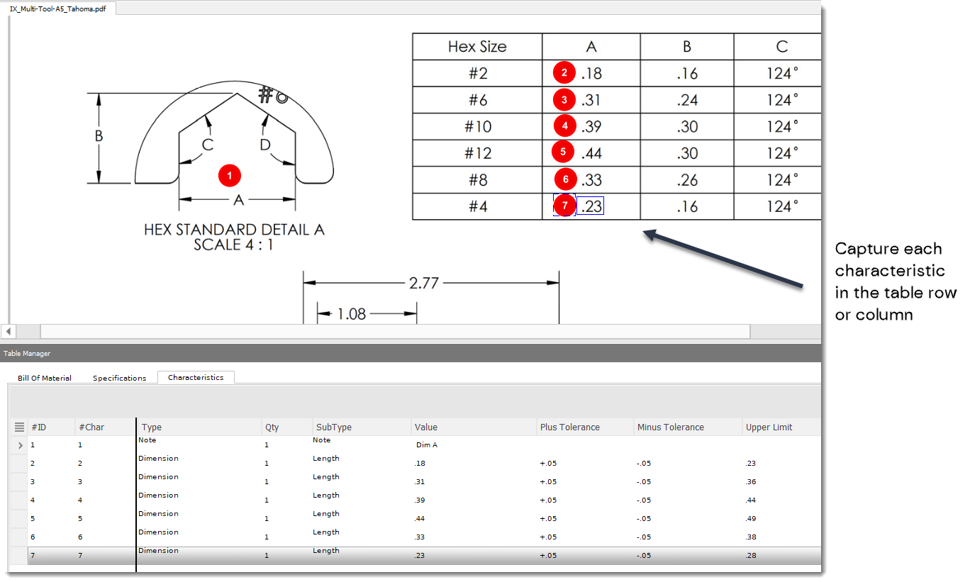 How to work with tables in InspectionXpert